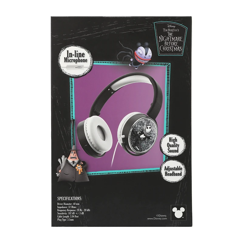Disney Tim Burton's The Nightmare Before Christmas Glitter Headphones