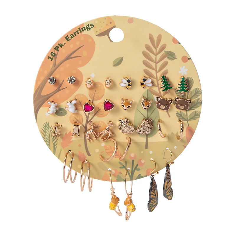 Earrings 16-Pack