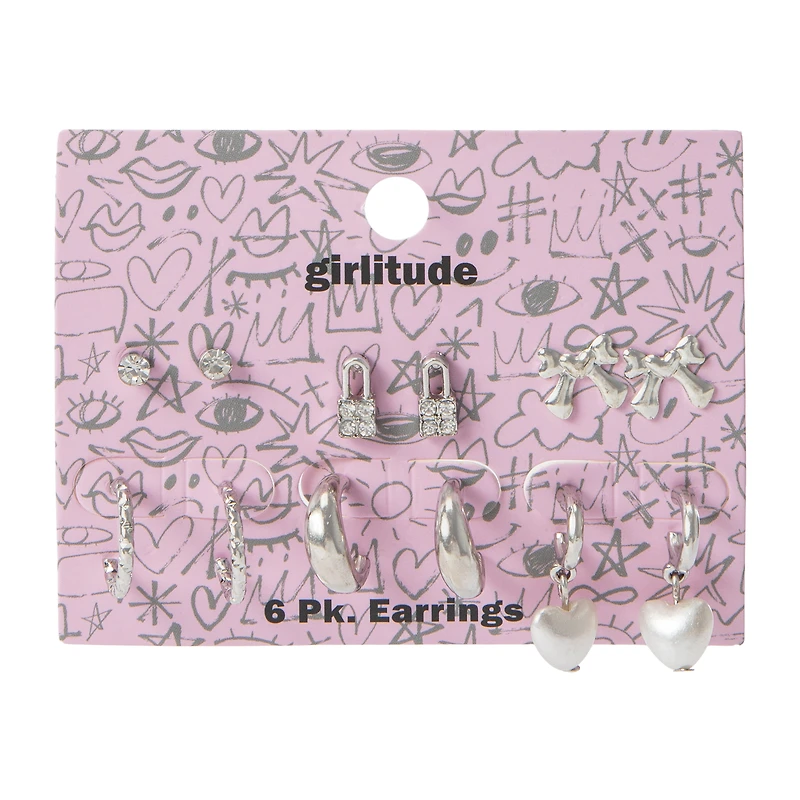 Girlitude Earrings 6-Pack