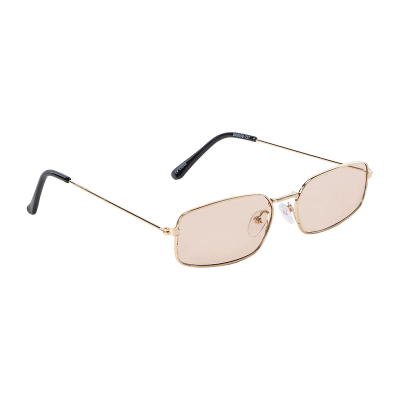 Juniors Rectangle Metal Sunglasses
