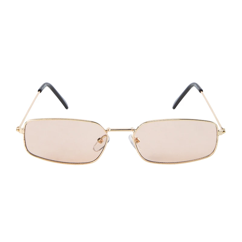 Juniors Rectangle Metal Sunglasses