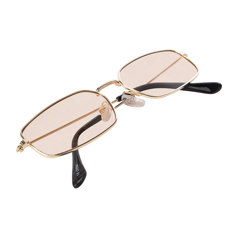 Juniors Rectangle Metal Sunglasses