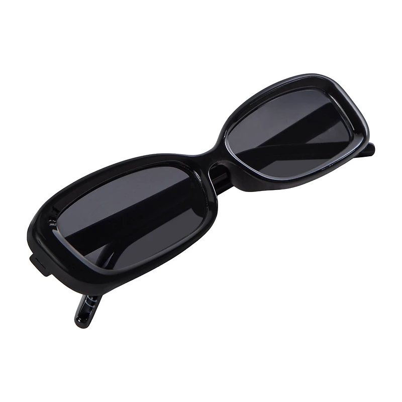 Juniors Rectangle Plastic Sunglasses