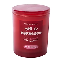 Me & Espresso Sweet Cherry & Dark Chocolate Scented Candle 10oz