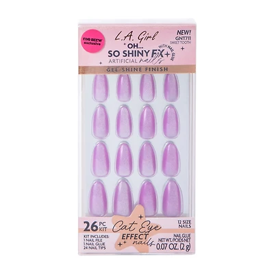L.A. Girl Oh… So Shiny Fx Sweeth Tooth Cat Eye Effect Nails Kit 26-Pcs