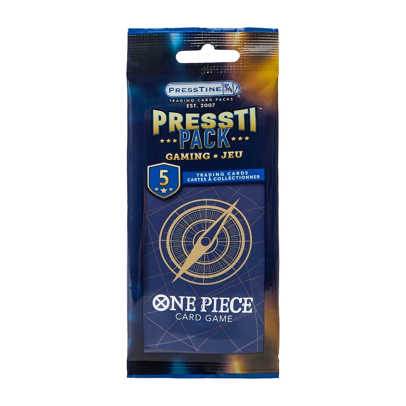 PressTine® Pressti™ Pack One Piece Trading  Cards 5-Pack (Styles May Vary)