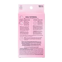 L.A. Girl Fave Mirror French Tip Luxe Shine Nails Kit 28-Pcs