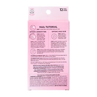 L.A. Girl Fave Dazzling French Tip Luxe Shine Nails Kit 28-Pcs