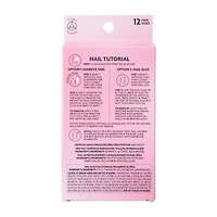 L.A. Girl Fave Gem French Tip Luxe Shine Nails Kit 28-Pcs