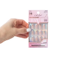 L.A. Girl Fave Bowtiful French Tip Luxe Shine Nails Kit 28-Pcs