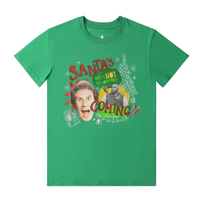 Elf Santa's Coming Graphic Tee