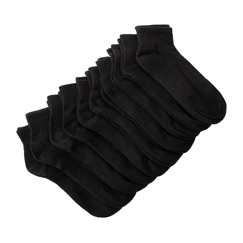 Juniors Ladies Quarter Socks 10-Pairs