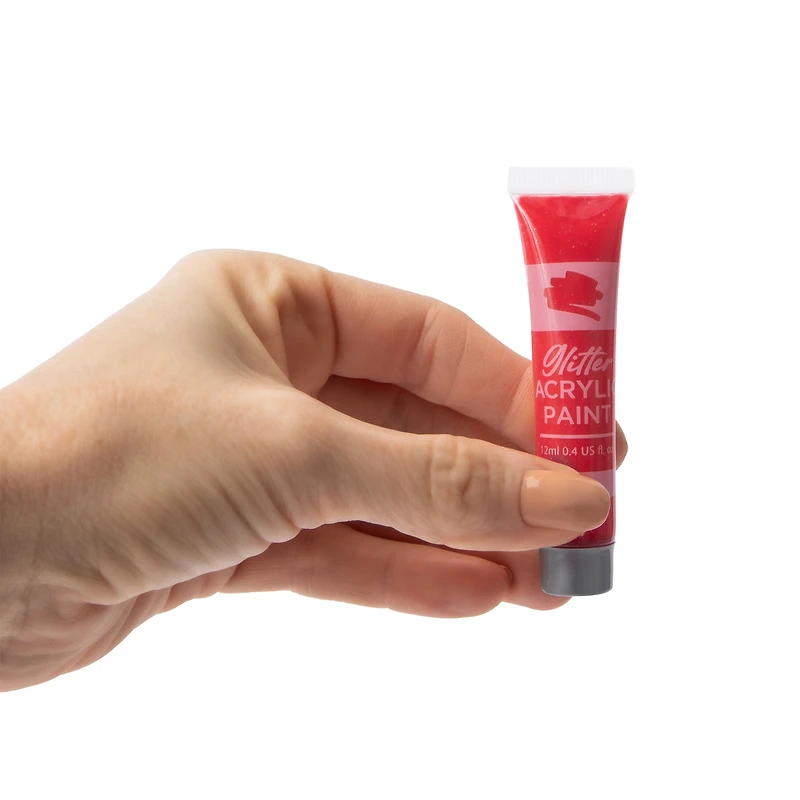 Metallic & Glitter Acrylic Paint Set 24-Count