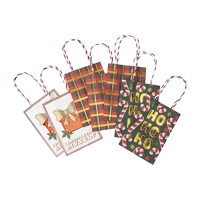 Christmas Holiday Kraft Bags 7-Pack
