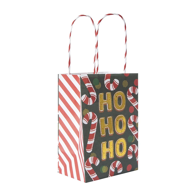 Christmas Holiday Kraft Bags 7-Pack
