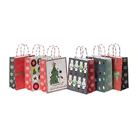 Christmas Holiday Kraft Bags 6-Count