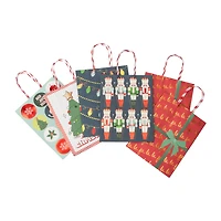 Christmas Holiday Kraft Bags 6-Count
