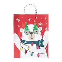 Christmas Holiday Kraft Bags 4-Pack
