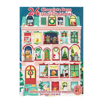 Christmas Calendar Filled With 24 Milk Chocolates 1.76oz
