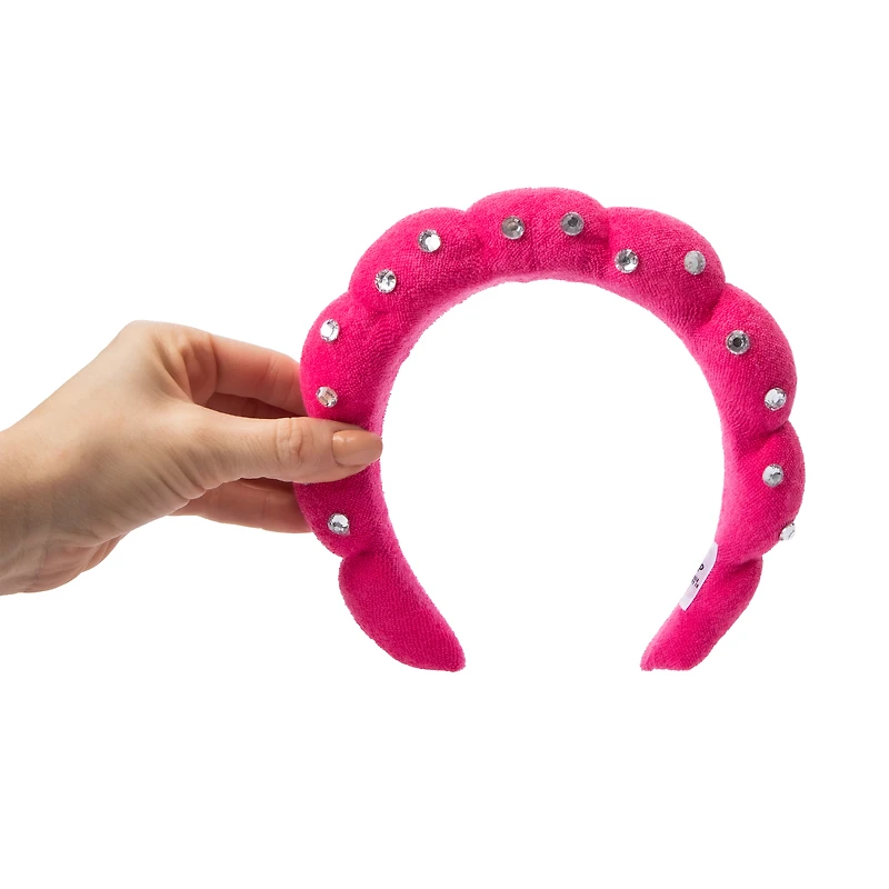 Padded Spa Headband With Rhinestones
