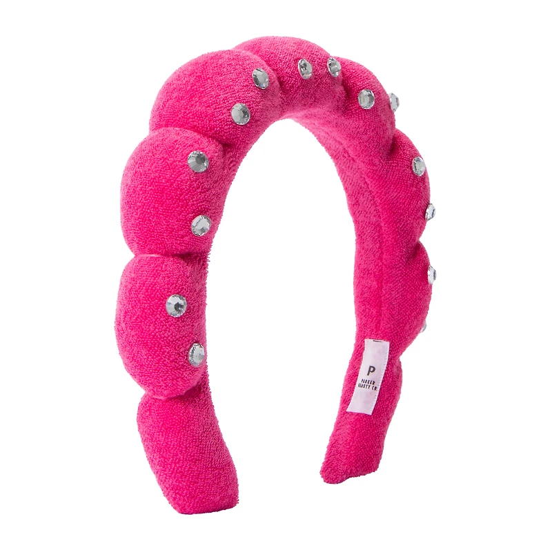 Padded Spa Headband With Rhinestones