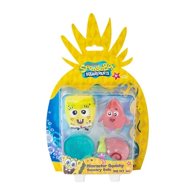 SpongeBob SquarePants™ Character Squishy Sensory Balls 4-Pack Set