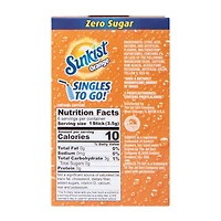 Sunkist® Orange Zero Sugar Drink Mix 0.74oz