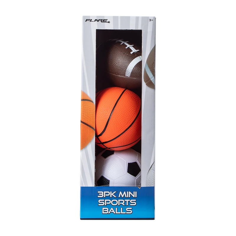 Flare Mini Sports Balls 3-Pack