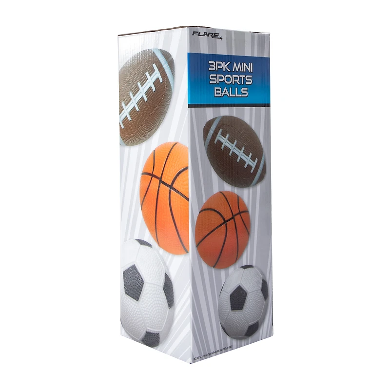 Flare Mini Sports Balls 3-Pack