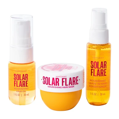 ScentXScent Solar Flare Brazilian Caramel Dreams Nourishing Hair Care Trio