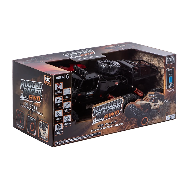 Rugged Racer 6WD Die Cast R/C Monster Truck