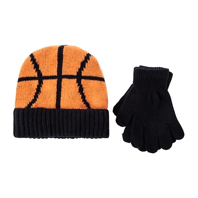 Kids Sports Beanie And Gloves Set