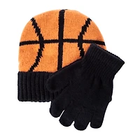 Kids Sports Beanie And Gloves Set