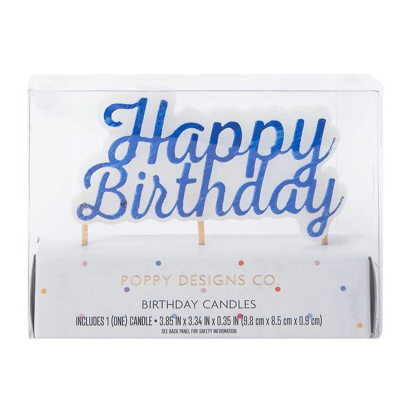 Happy Birthday Candle 1-Count