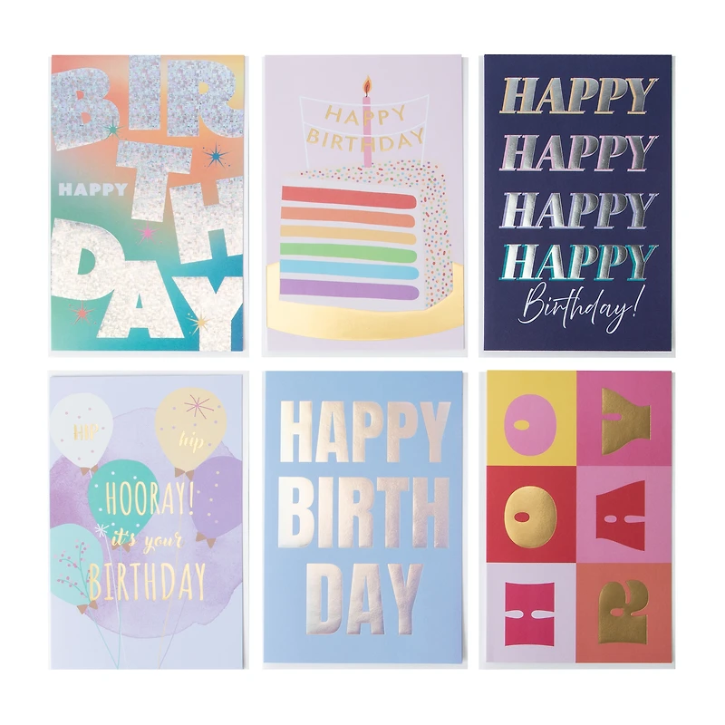 Assorted Cards With Envelopes 6-Pack