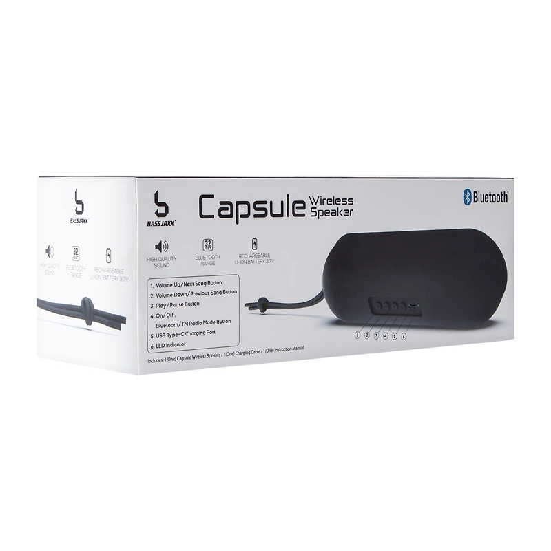 Bass Jaxx™ Capsule Wireless Speaker
