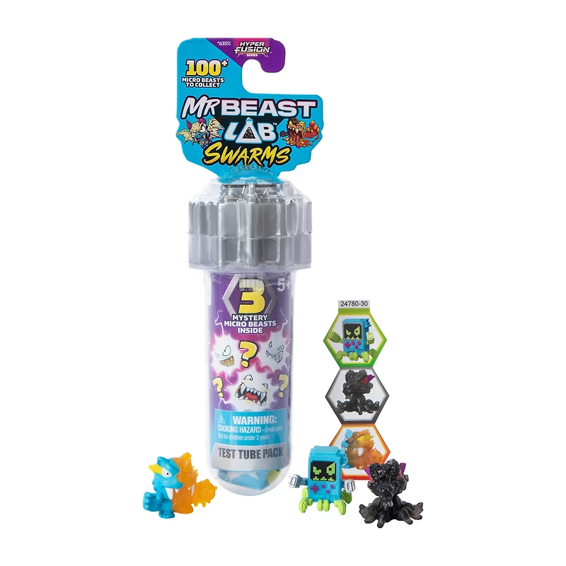 Mr Beast Lab™ Swarms Mystery Micro Beasts Test Tube Pack (Styles May Vary)