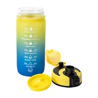 Mayim Dual Tone Yellow Kid's Motivational Bottle 18oz