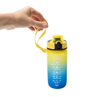 Mayim Dual Tone Yellow Kid's Motivational Bottle 18oz