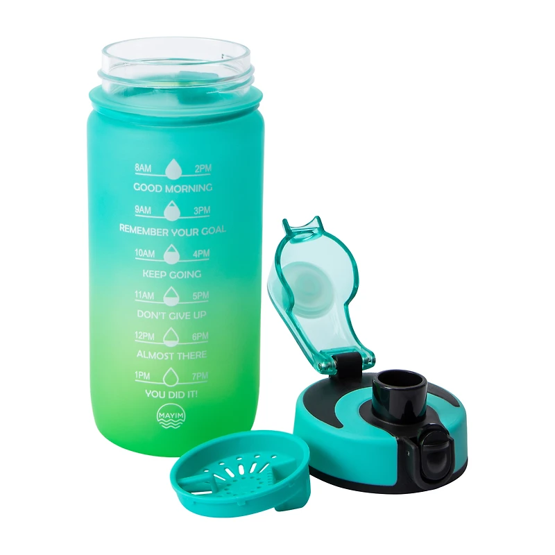 Mayim Green Kid's Motivational Bottle 18oz