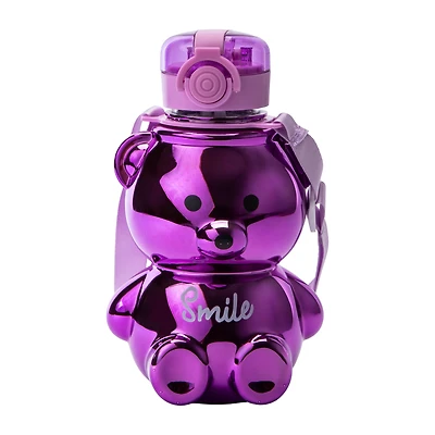 Purple Bear Smile Hydration Bottle 33oz