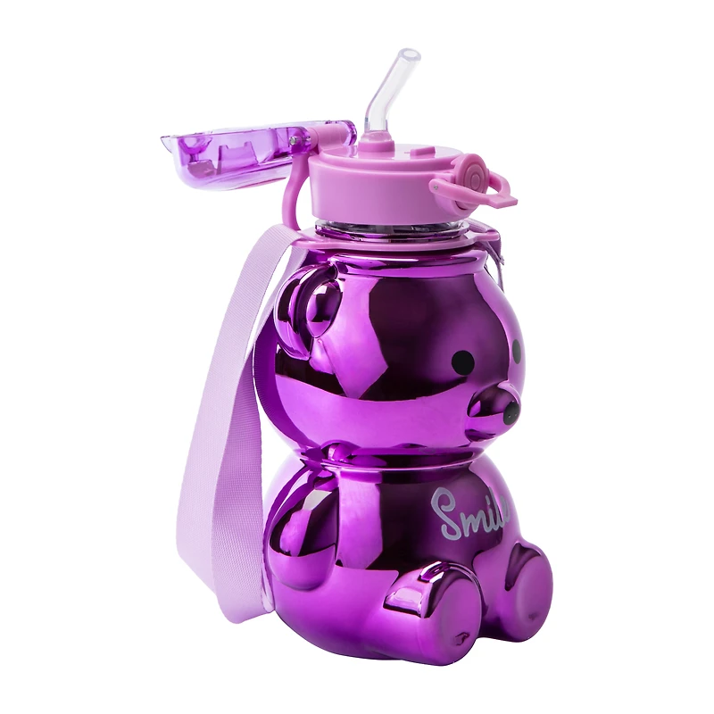 Purple Bear Smile Hydration Bottle 33oz