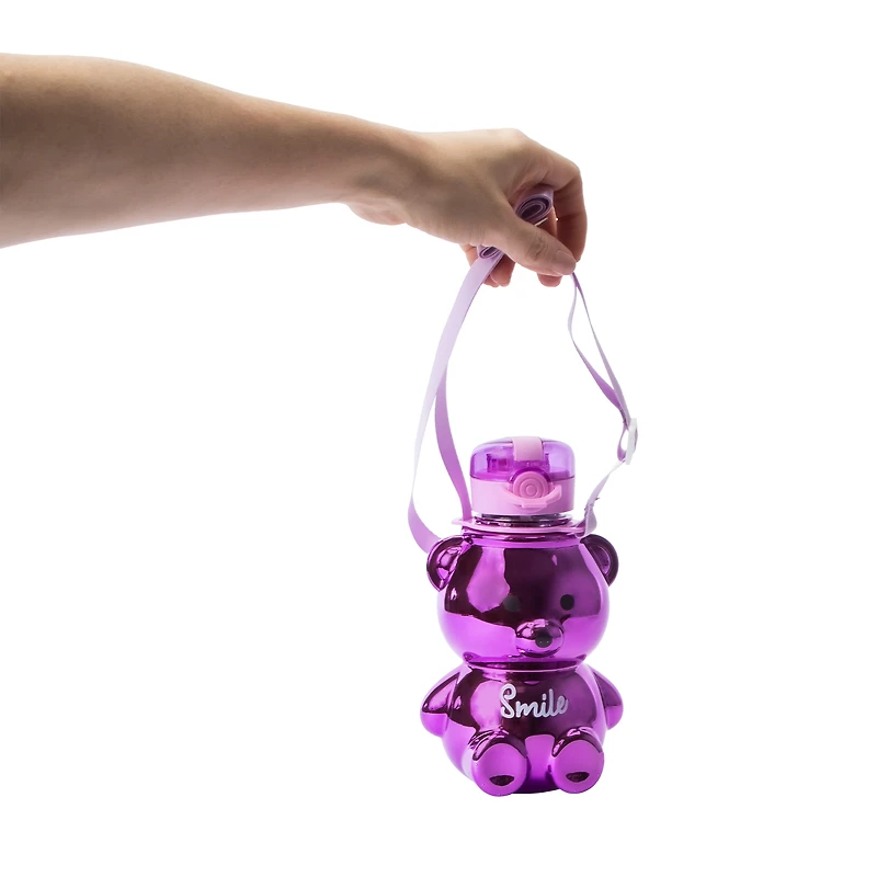 Purple Bear Smile Hydration Bottle 33oz