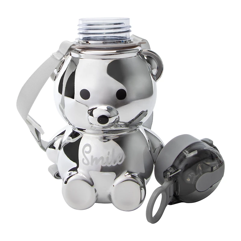 Silver Bear Smile Hydration Bottle 33oz