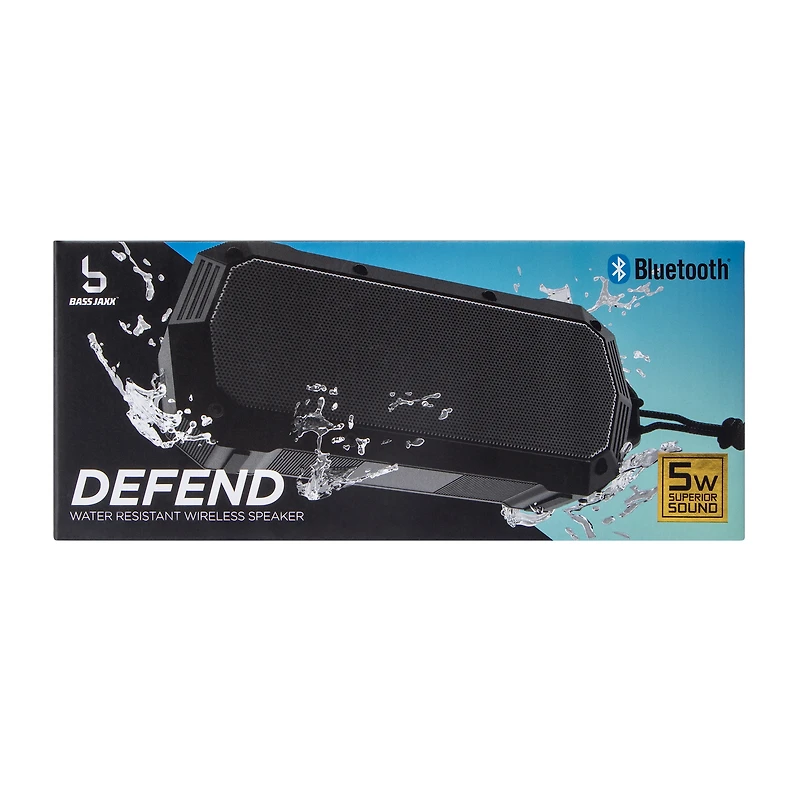 Bass Jaxx™ Defend Water Resistant Wireless Speaker