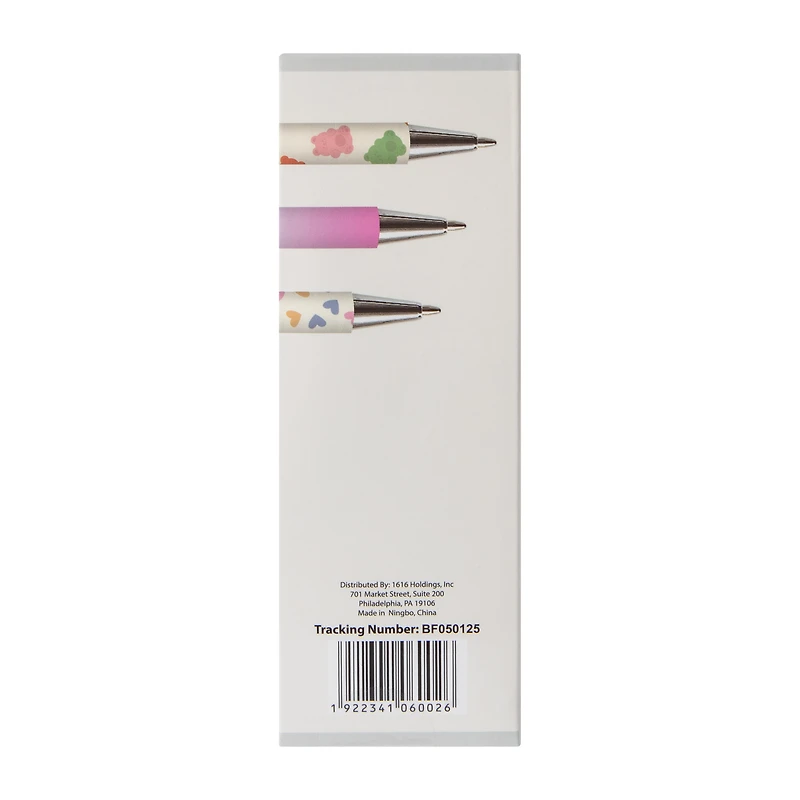 Fashion Click Pens 3-Count