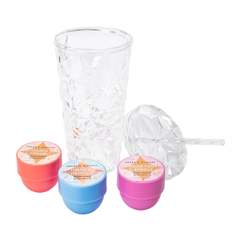 Smoke & Mirrors Celestial Glow Body Scrub Tumbler Set 3-Piece