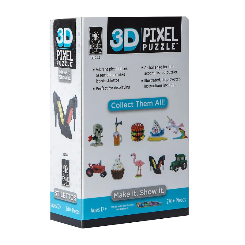 3D Pixel Puzzle™ Stilettos 270-Pieces