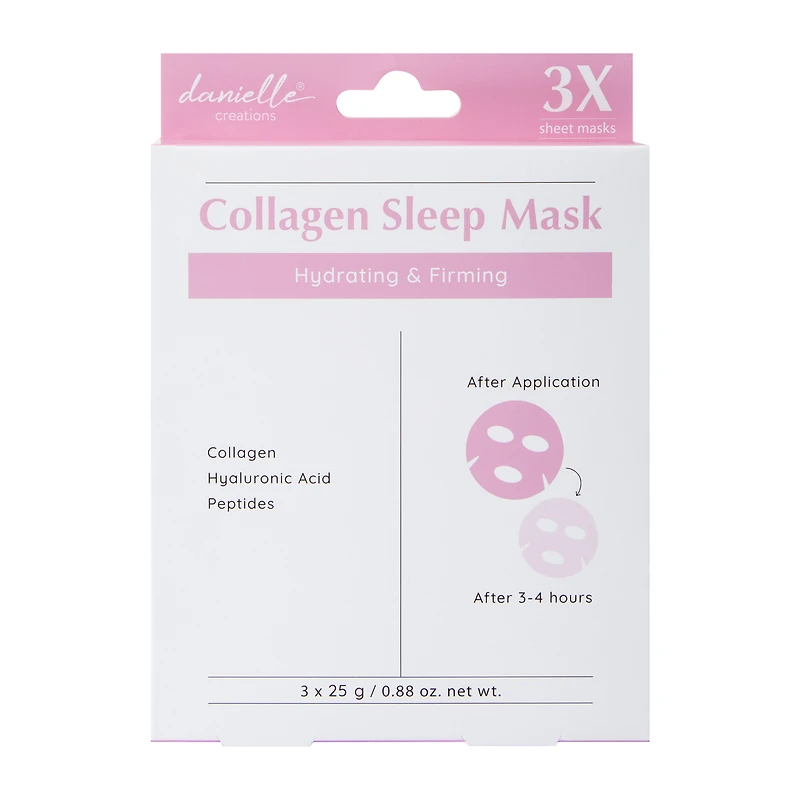 Danielle Creations® Collagen Sleep Mask 3-Pack