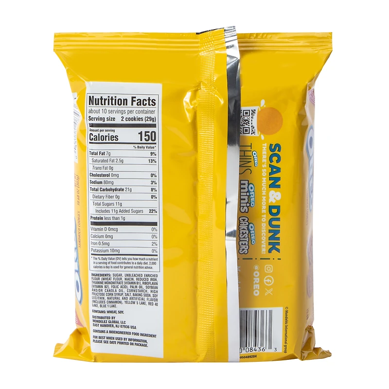 Oreo Apple Pie A La Mode Flavor Sandwich Cookies 10.68oz